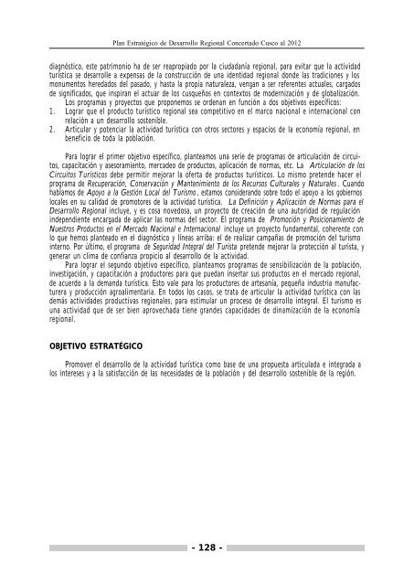 Plan Estratégico de Desarrollo Regional Concertado Cusco al 2012