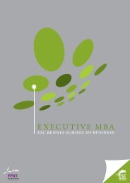 EXECUTIVE MBA - ESC Rennes Alumni