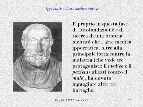 Ippocrate e l'arte medica antica