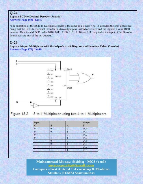 CS302 - Digital Logic Design Midterm Solved Subjective ... - vuZs