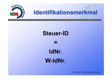 Aktuelles zur Steuer-ID - Oev-symposium.de