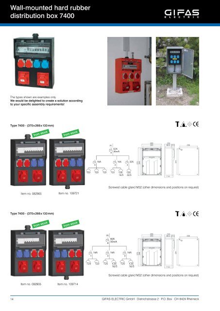 Power distribution boxes - MTO electric A/S