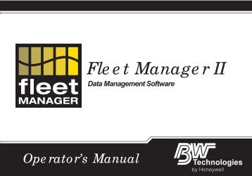 Fleet Manager II - BW Technologies Ltd.