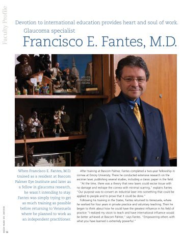 Francisco E. Fantes, M.D. - Physicians Database Login