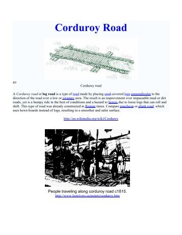 Corduroy Road - gst boces