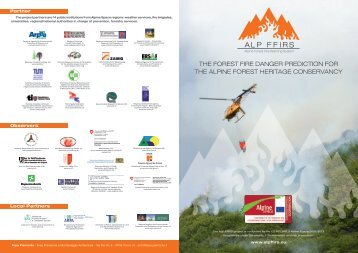 the forest fire danger prediction for the alpine forest heritage ...