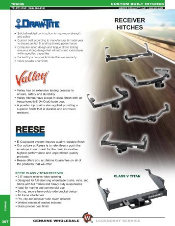 RECEIVER HITCHES - Western Warehouse