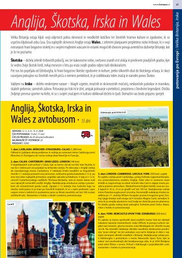 Anglija, Å kotska, Irska in Wales - Kompas