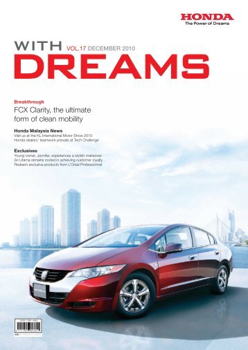FCX Clarity, the ultimate form of clean mobility - Honda Malaysia