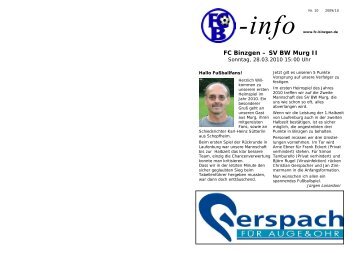 FCB Info - FC Binzgen