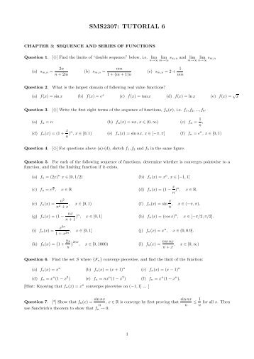 SMS2307: TUTORIAL 6