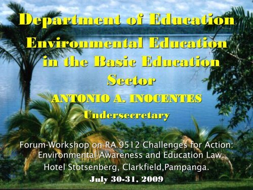 Department of Education - Environmental Management Bureau