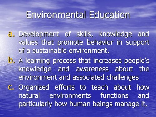 Department of Education - Environmental Management Bureau