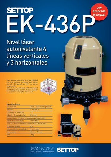 Settop EK-436P Ficha tÃ©cnica e Instrucciones de uso