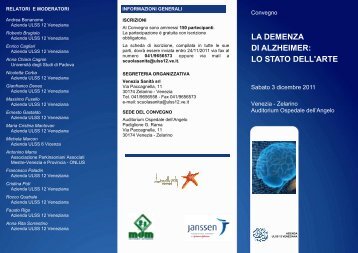 la demenza di alzheimer - Azienda Ulss 12 veneziana