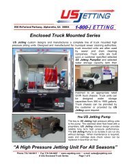 Enclosed Truck Mounted Series - US Jetting