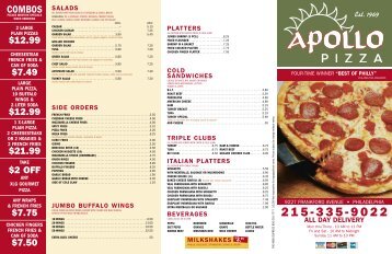 COMBOS - Apollo Pizza