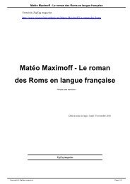 MatÃ©o Maximoff - Le roman des Roms en langue ... - ZigZag magazine