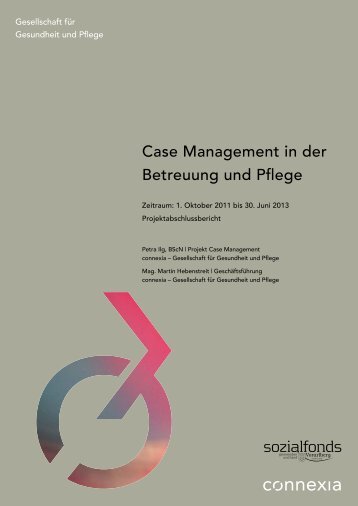 Projektbericht Case Management - Betreuungs- und Pflegenetz