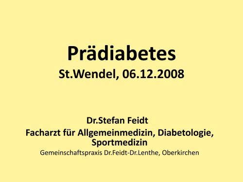 PrÃ¤diabetes - Vorstufen des Diabetes / Zucker (1053 KB PDF)