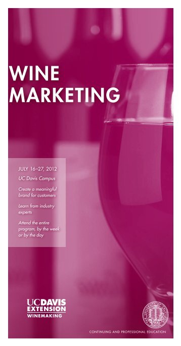 WINE MARKETING - UC Davis Extension