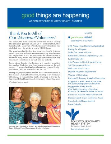 Congratulations to All! - Good Samaritan Hospital