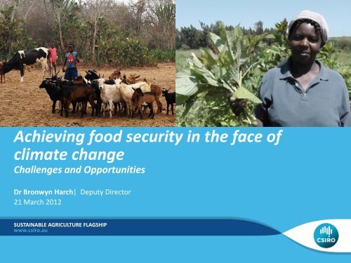 Food security in the face of climate change - DairyTas