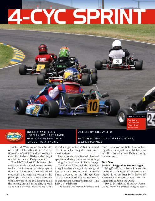 November 2010 - International Kart Federation