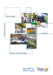 Kranbau Industrieservice Stahl- und Metallbau Hebezeuge - SMI tech