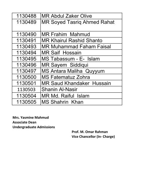 publish result - Independent University, Bangladesh