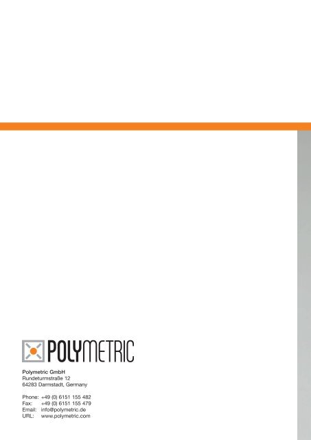 Competence in Optical 3D Measuring - Polymetric GmbH