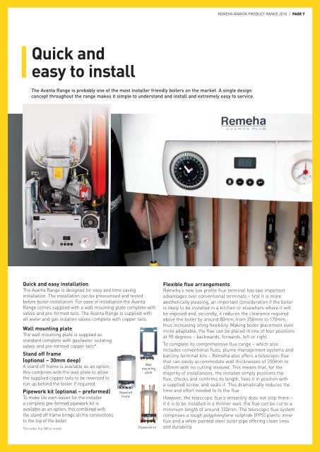 Remeha Avanta Product Range - Keith Barrow Heating & Plumbing