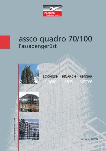 Altrad assco quadro 70/100 - Fassadengerüst - ALLUX Leiter