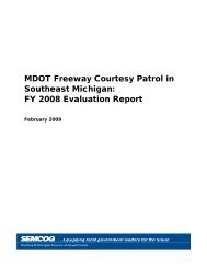 MDOT Freeway Courtesy Patrol in Southeast Michigan: FY ... - semcog