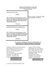 PLAINTIFF'S MEMORANDUM IN OPPOSITION TO ... - Patent Baristas