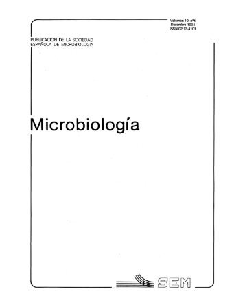 Vol. 10 nÃºm. 4 - Sociedad EspaÃ±ola de MicrobiologÃ­a