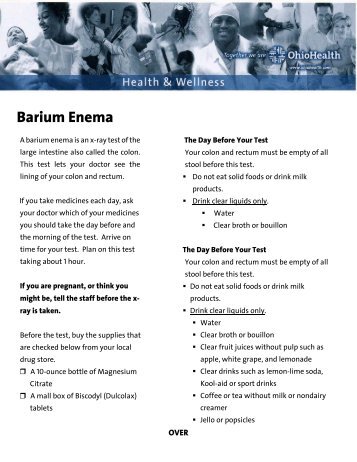 Barium Enema - OhioHealth