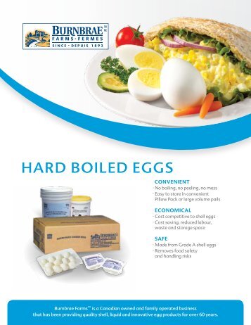 HARD BOILED EGGS - Burnbrae Farms