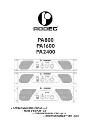PA800 PA1600 PA2400 - eShop | prodance.cz