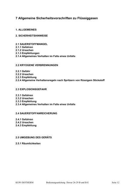 Karlsruher Glastechnisches Werk - KGW Isotherm