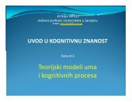 Teorijski modeli uma i kognitivnih procesa