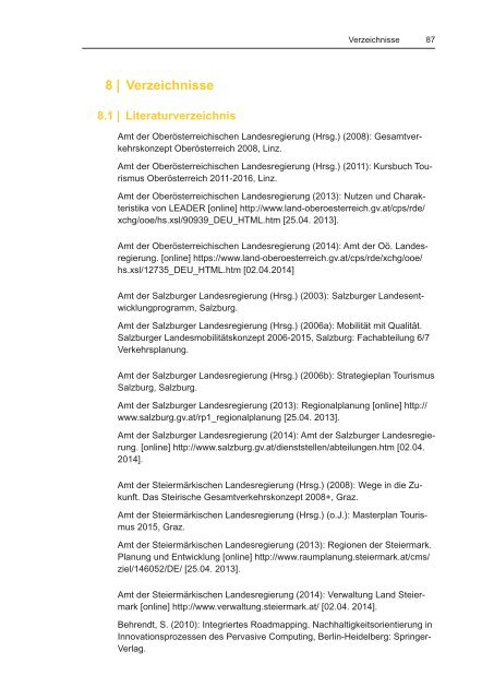 Diplomarbeit Roadmap zur Tourismusmobilität im Salzkammergut