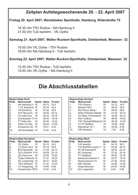 Turnierzeitung - Smash Hamburg