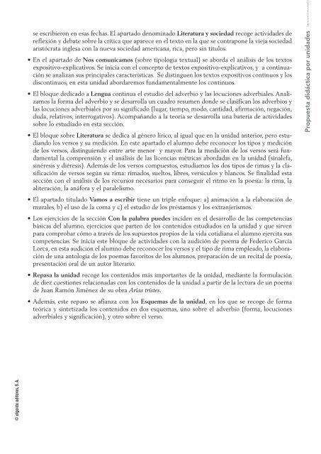 Propuesta DidÃ¡ctica Unidad 6. Lengua castellana y ... - Algaida