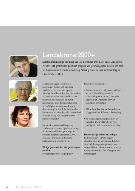 Utvecklingsplan 2000+ - Landskrona kommun