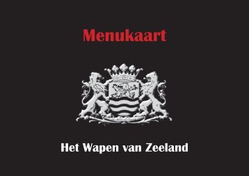 Menukaart - Het Wapen van Zeeland