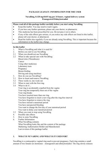 PACKAGE LEAFLET: INFORMATION FOR THE USER ... - MSD