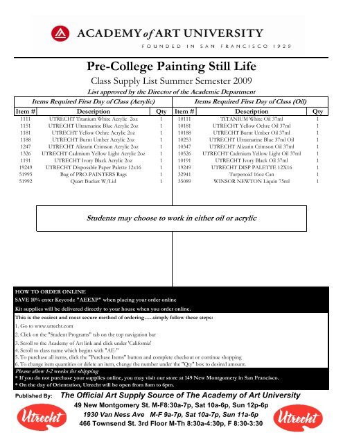 My Complete Oil Painting Supplies List