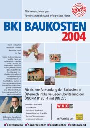 Für sichere Anwendung der Baukosten in Österreich ... - Wuapaa