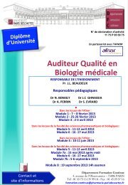 Dossier candidature VAP 85 2012-2013 - Facult de Pharmacie
